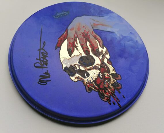 AUTOGRAPHED 12" GOLD SKULL SNARE HEAD