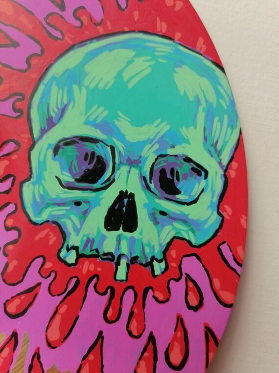 AUTOGRAPHED 10" SKULL SPLASH