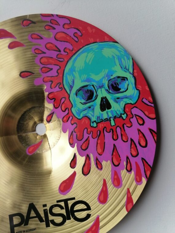 AUTOGRAPHED 10" SKULL SPLASH