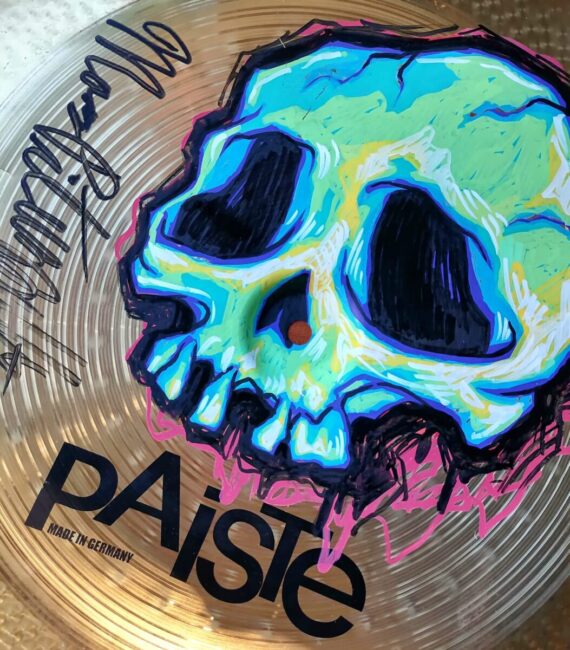 AUTOGRAPHED 18" PAISTE CHINA