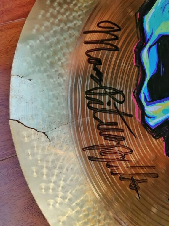 AUTOGRAPHED 18" PAISTE CHINA