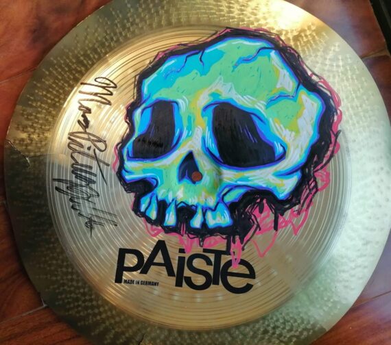 AUTOGRAPHED 18" PAISTE CHINA