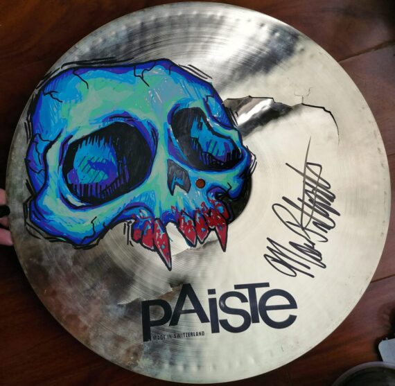 AUTOGRAPHED 18" PAISTE CRASH