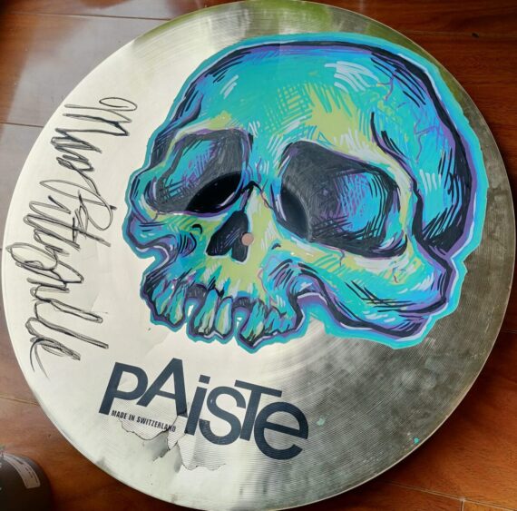 AUTOGRAPHED 18" PAISTE CRASH