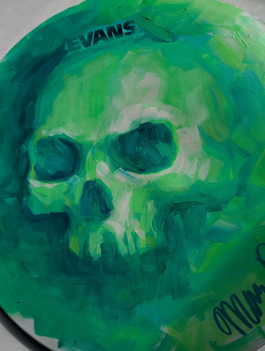 AUTOGRAPHED 13" SNARE DRUM HEAD